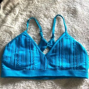 Blue bralette